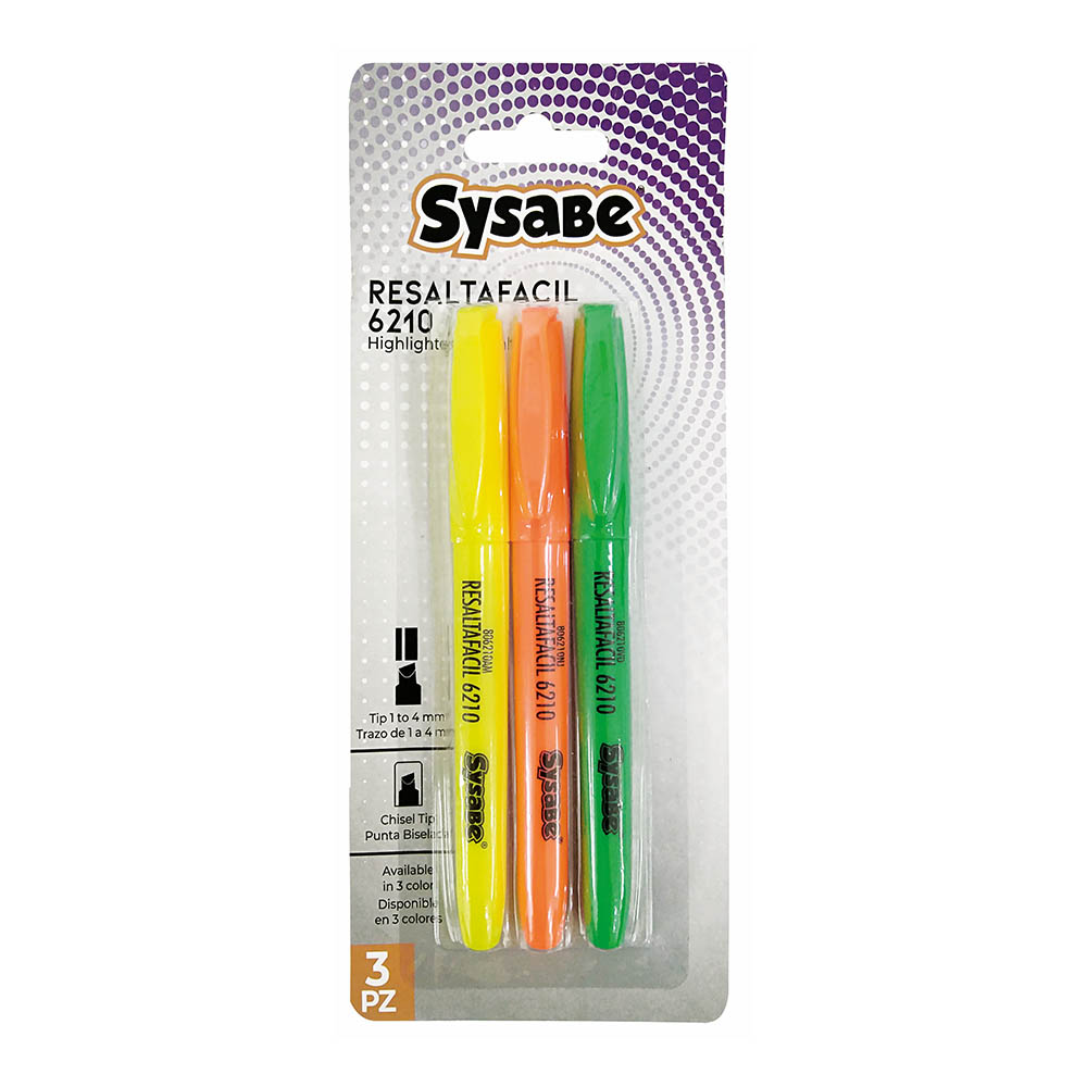 SET DE RESALTADORES FLUORESCENTES