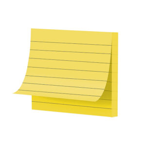 NOTAS ADHESIVAS CON RAYAS