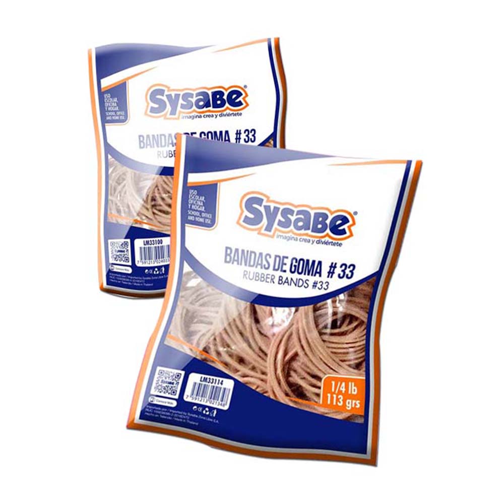 LIGAS O BANDAS ELÁSTICAS N° 33