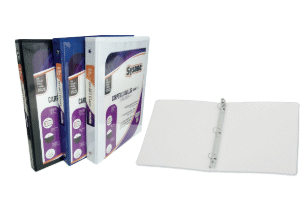 PORTAFOLIO CON ARO METÁLICO